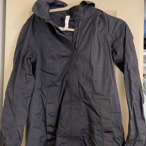Black lululemon raincoat